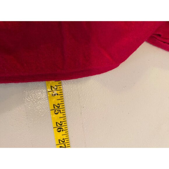 Max Studio Womens Red Merino Wool Long Sleeve Sweater Medium - Picture 6 of 9